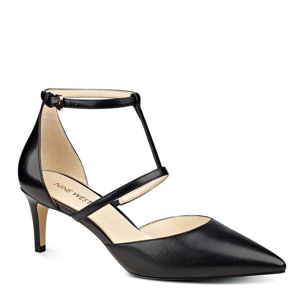 Nine West "Sasha" T-strap Pumps, Size 10M